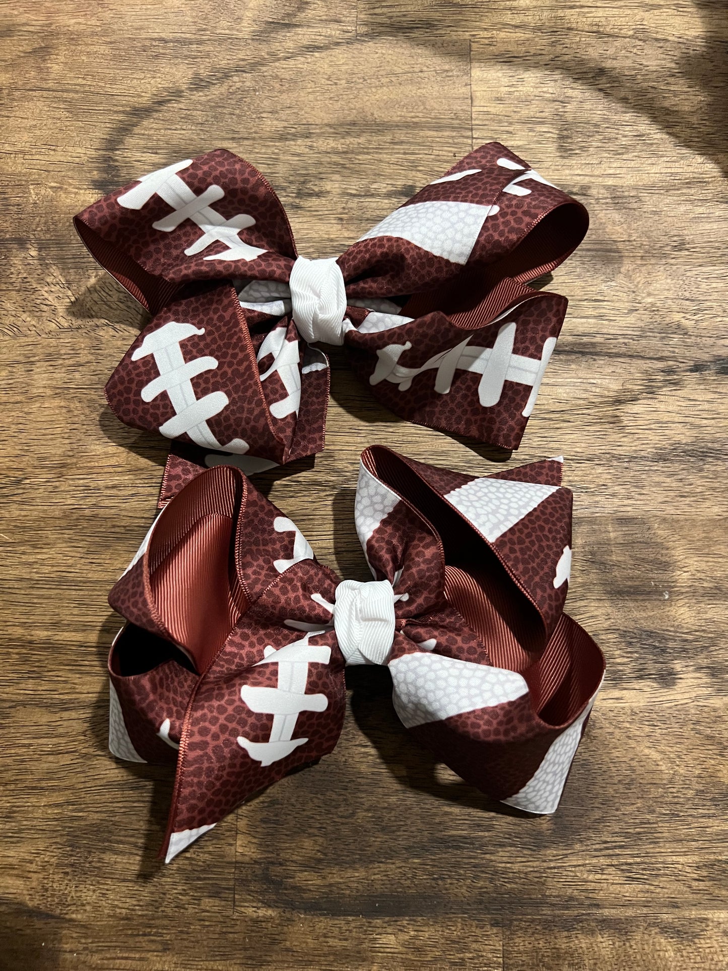 Football 6 Inch Hair Bow