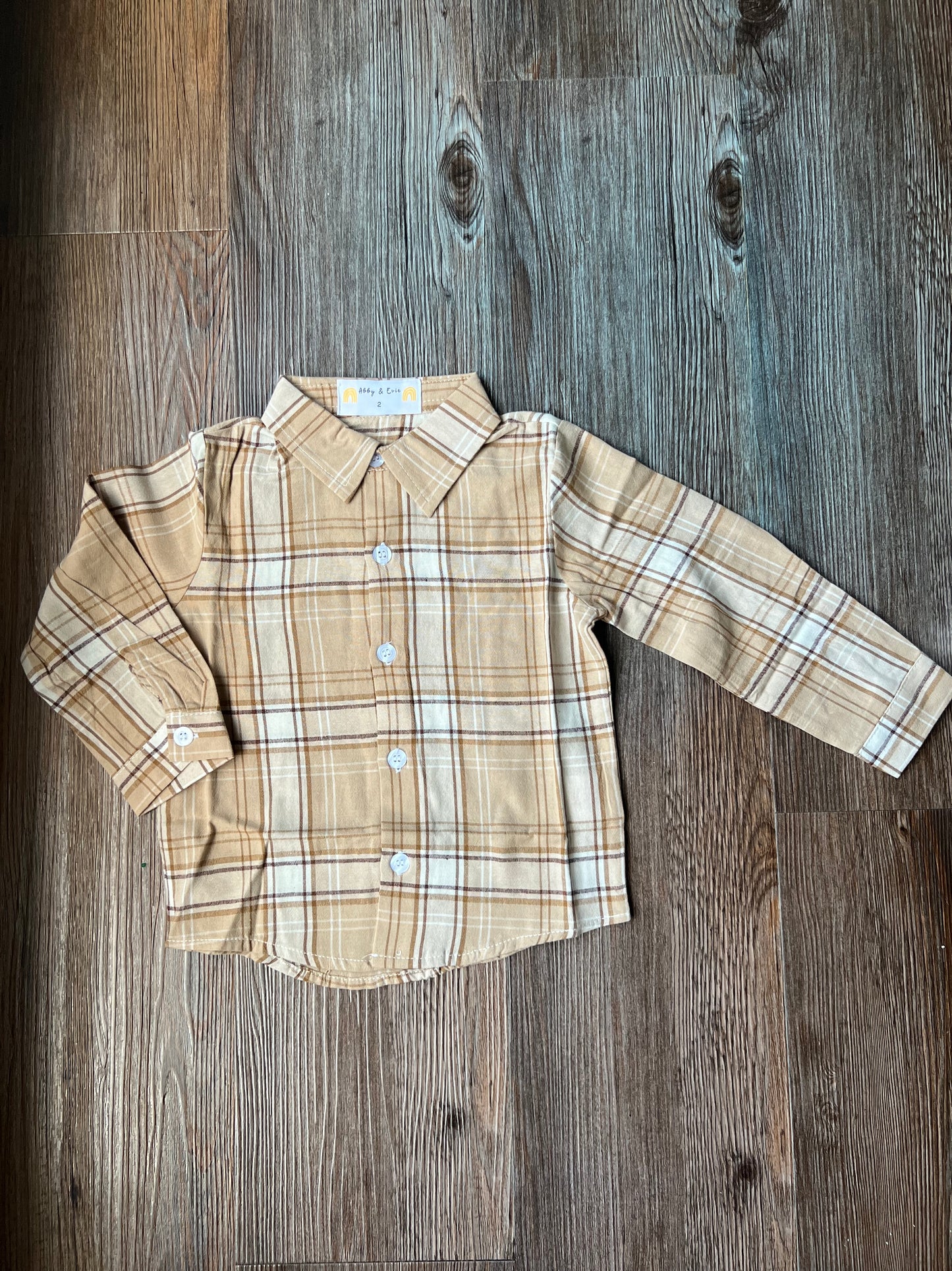 Fall Plaid Boy Shirt