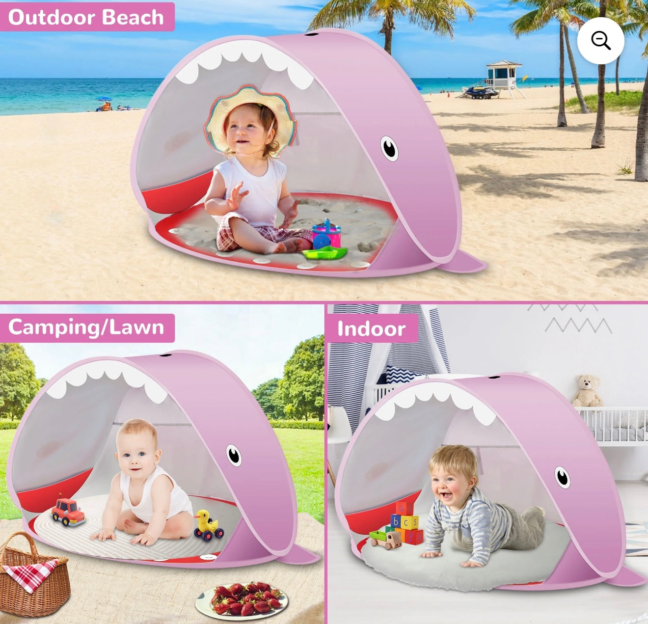 Whale Baby Beach Tent
