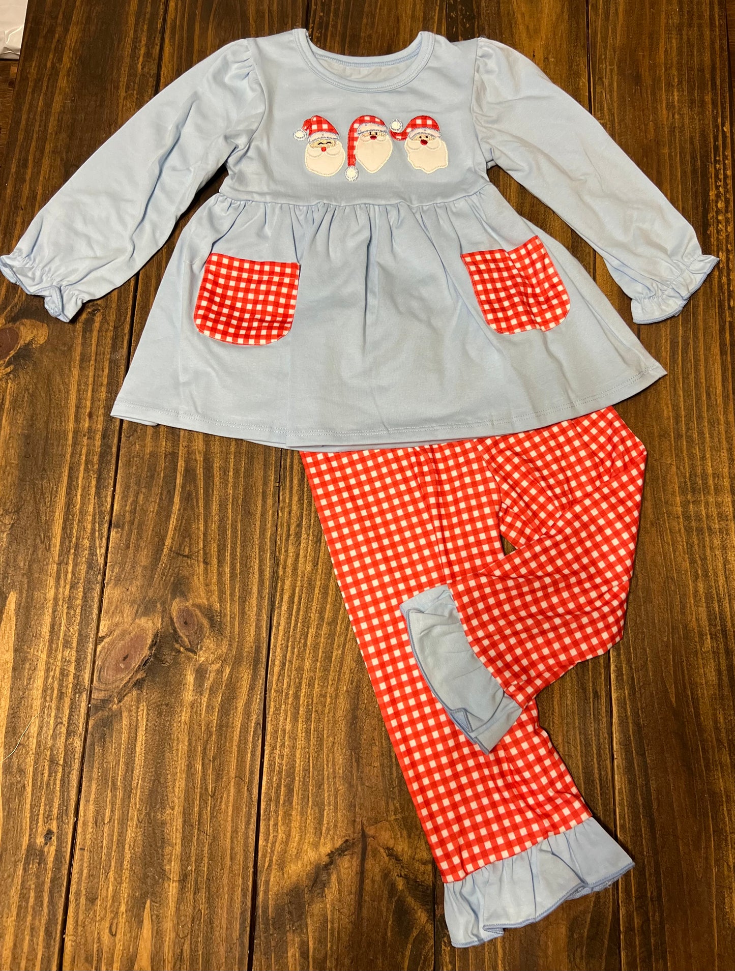 Girl Santa Pant Set