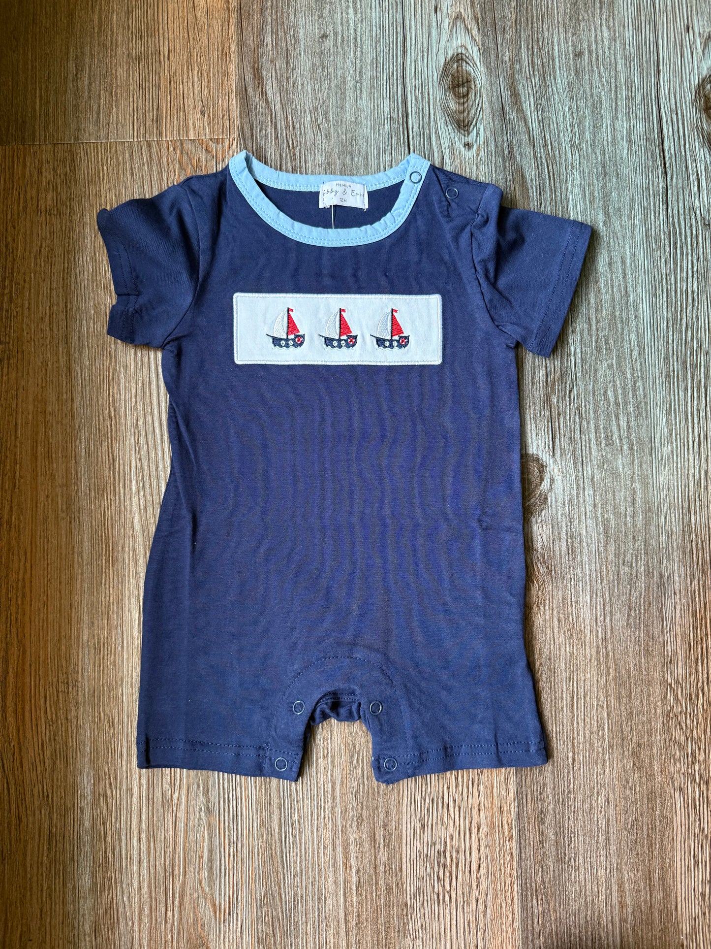 Sailboat Boy Romper