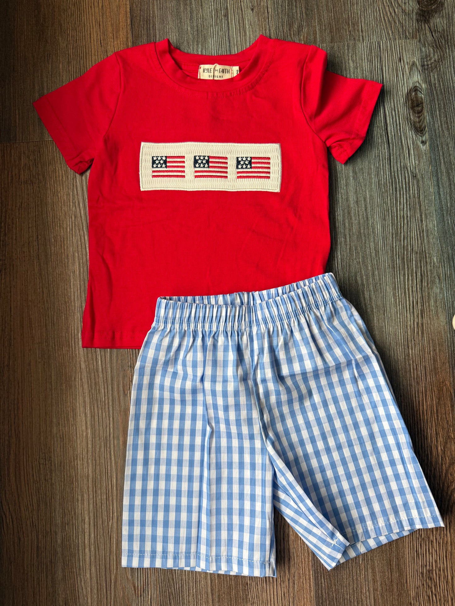 4th of July Boy Short Set