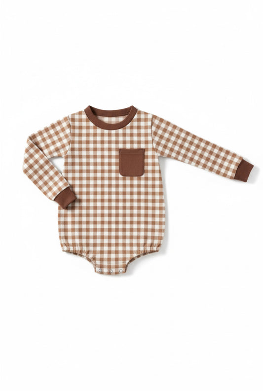 Fall Corduroy Plaid Bubble