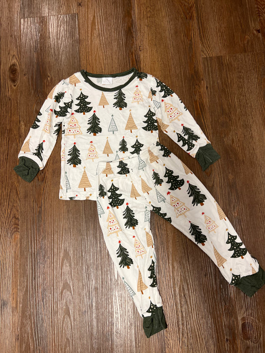 Bamboo Christmas Tree Long Sleeve Set