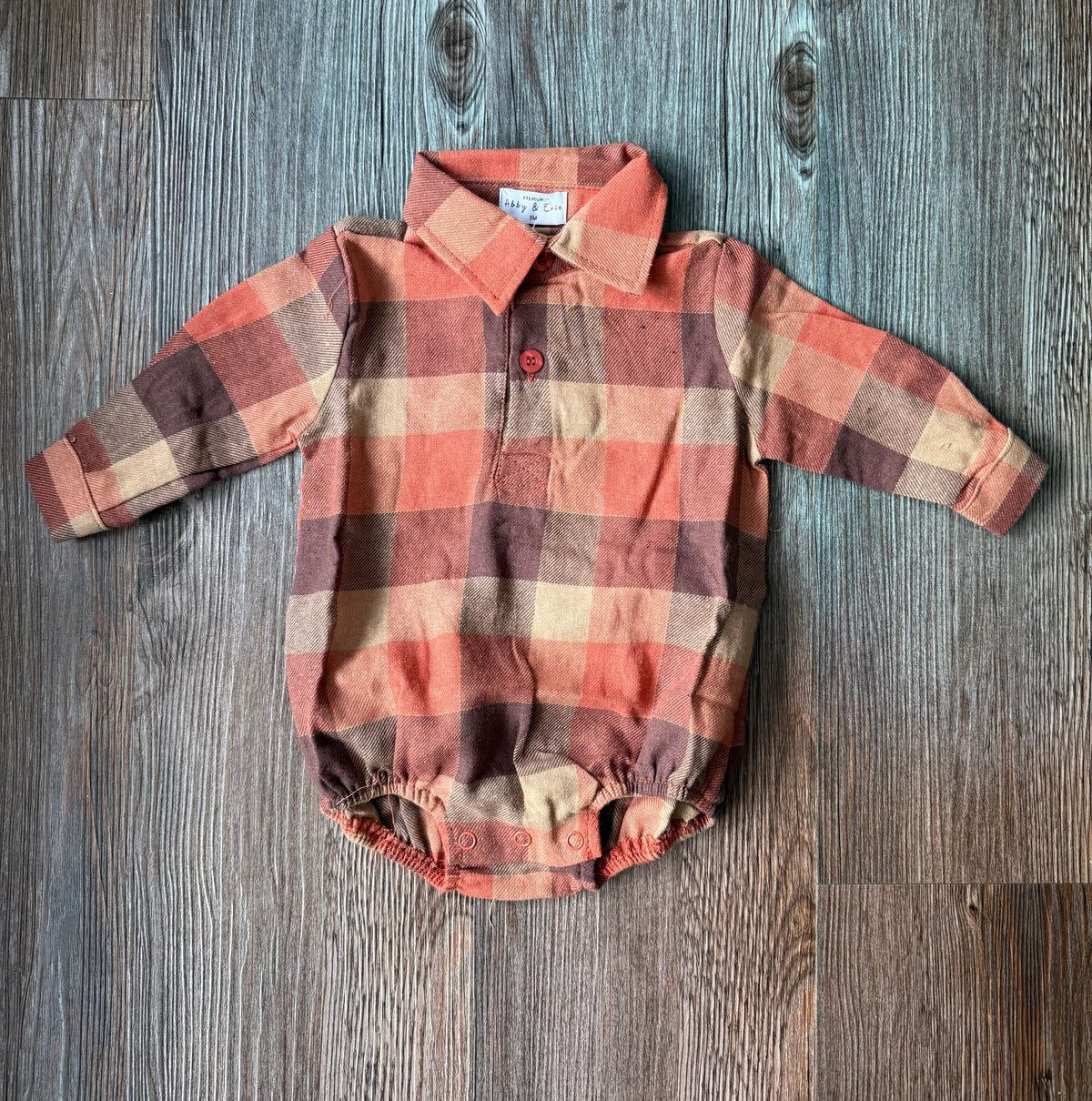 Fall Plaid Boy Bubble