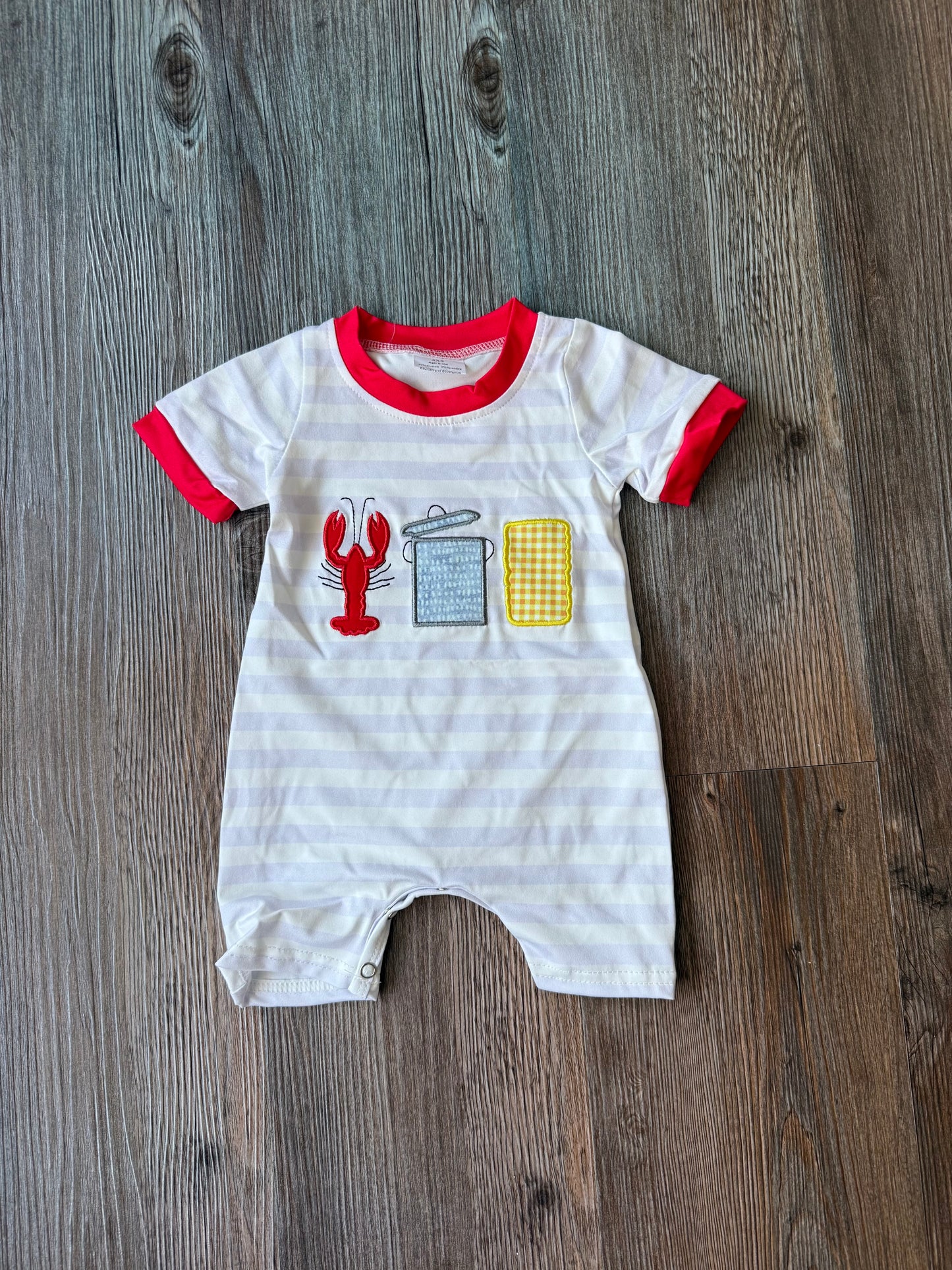 Crawfish Boy Romper