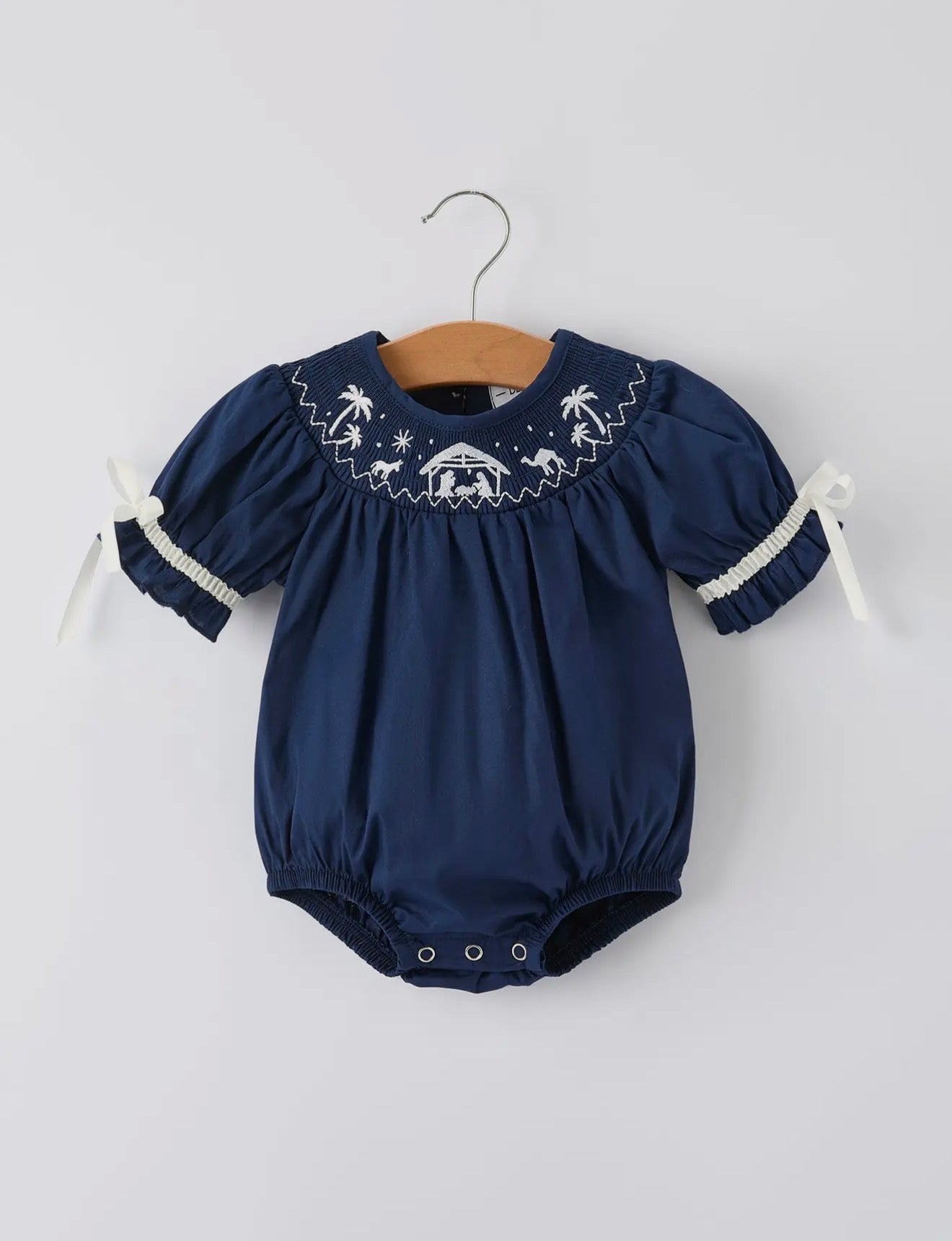 Navy Nativity Bubble