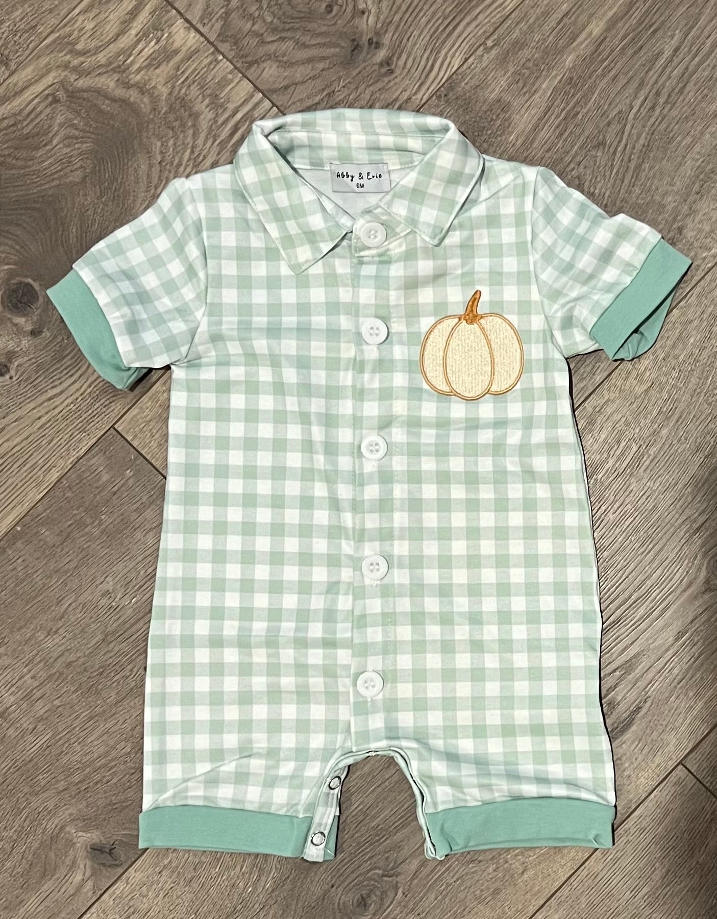 Boy Pumpkin Romper