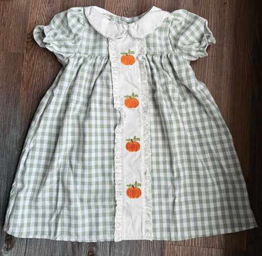 Pumpkin Appliqué Dress