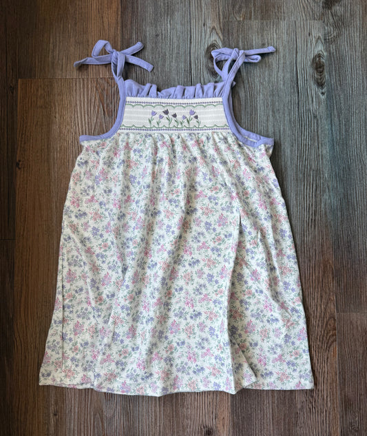 Lavender Spring Floral Dress