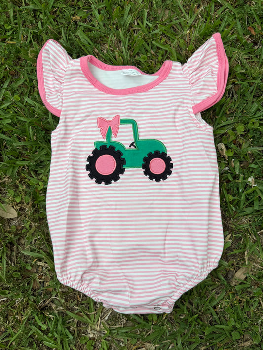 Pink Tractor Bubble