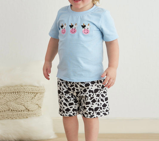 Cow Boys Short Set