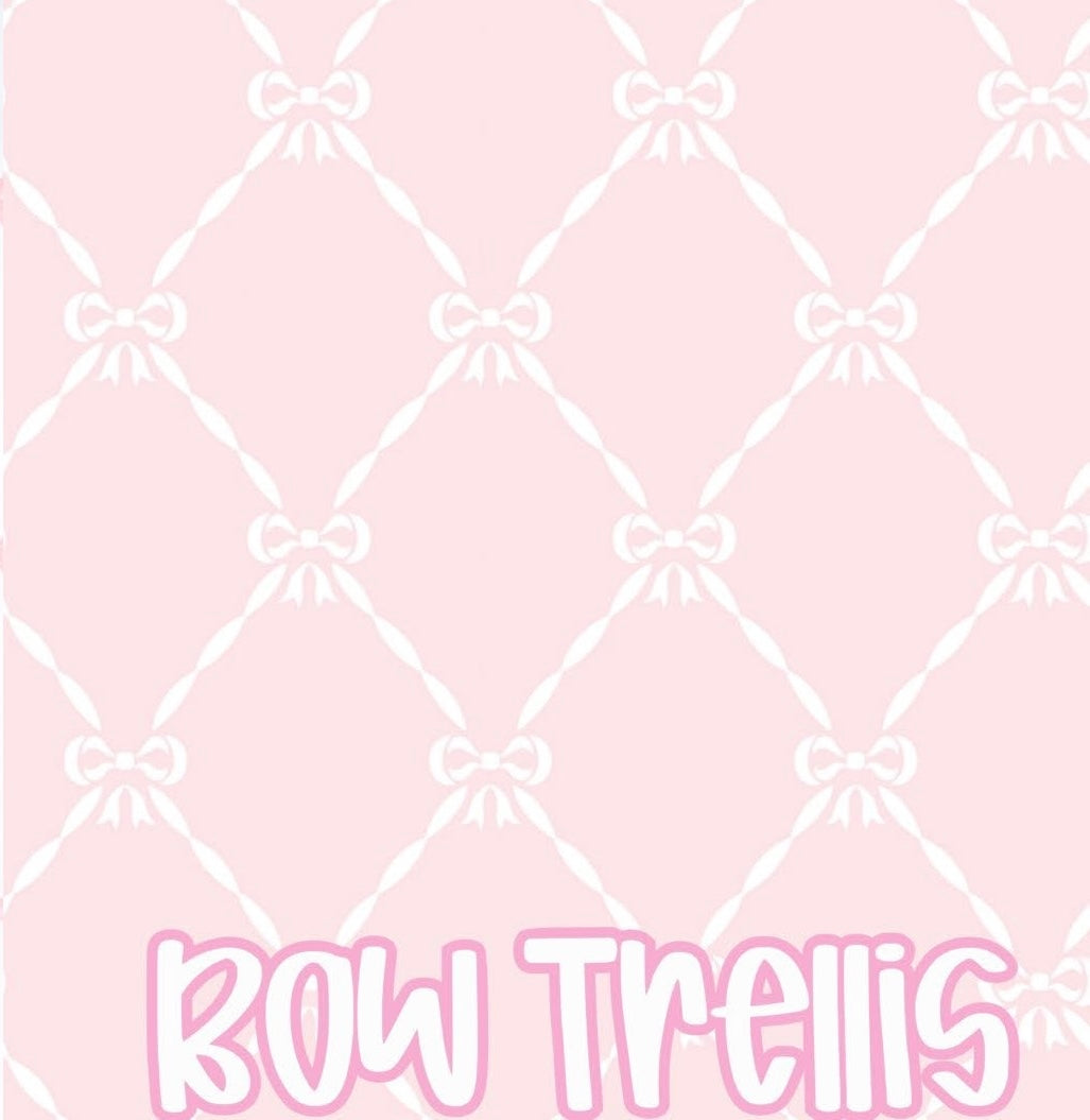 Bow Trellis Pattern Luggage