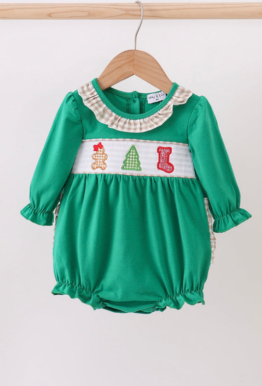 Embroidery Smocked Christmas Bubble