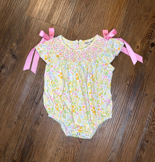 Spring Floral Smock Bubble