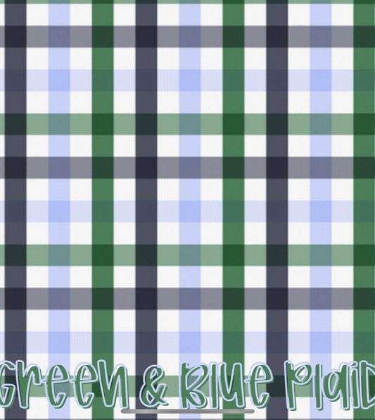Green and Blue Plaid Collection