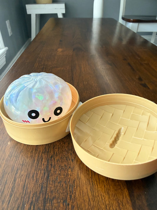 Clear Glitter Water Filled Dumpling