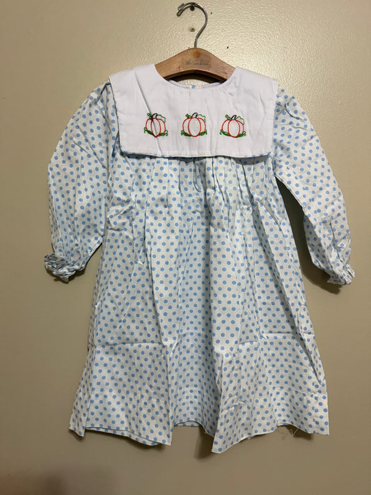 Blue and White Pumpkin Dress