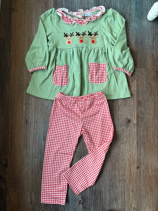 Reindeer Girl Pant Set