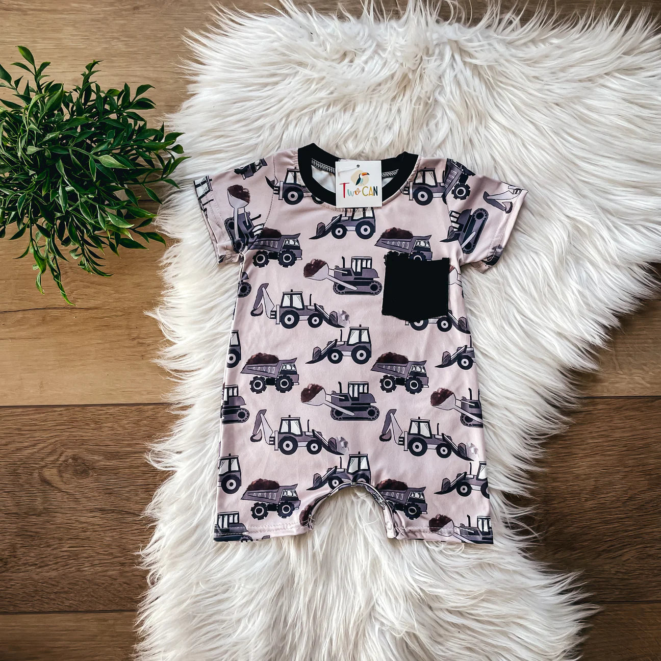 Construction Boys Romper