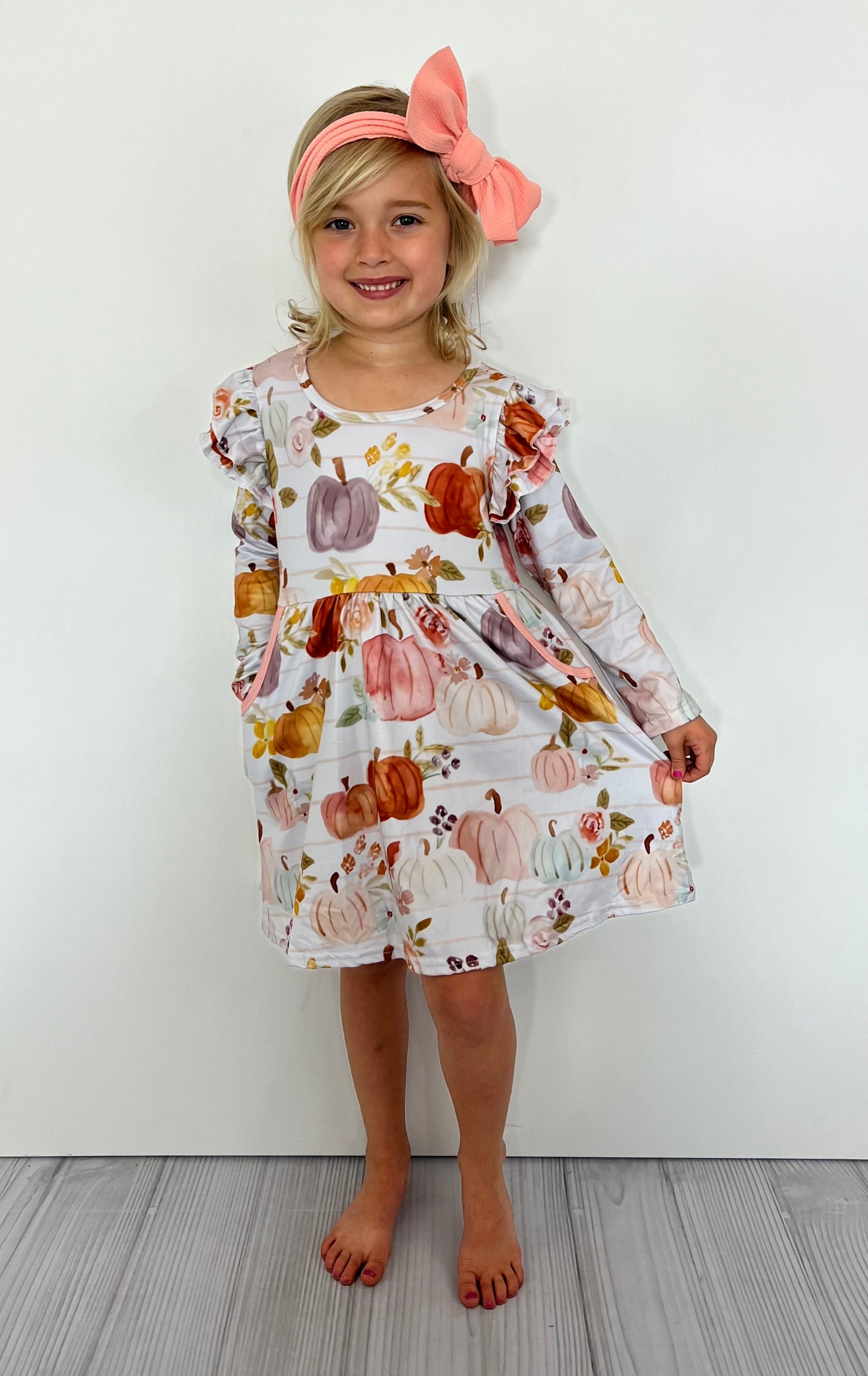 Watercolor Pumpkin Dress