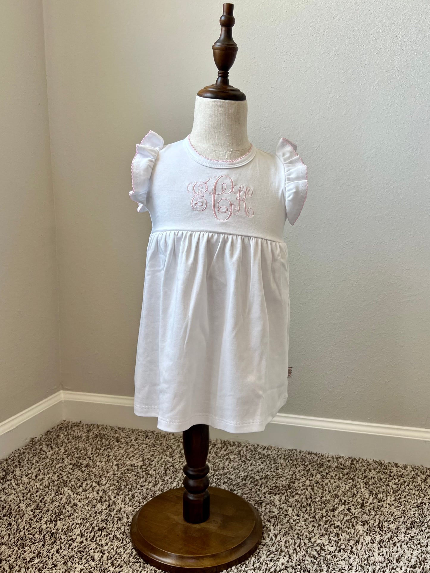Paty White Pima Cotton Dress